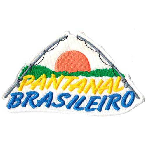 Patch Bordado - Pesca Pantanal Brasileiro AD30089-233 Fecho de Contato