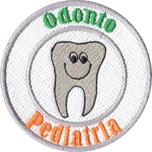 Patch Bordado - Simbolo Curso Odontopediatria AP00052-91 Fecho de Contato