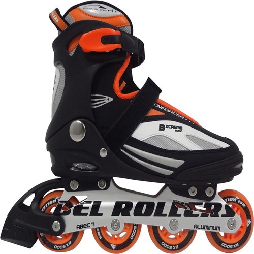 Patins Rollers Bxtreme Inline 43 Laranja - Bel Sports