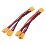 2 Pces Xt60 Macho Ao Fio De Cabo Paralelo Fêmea Duplo Do Divisor Do Conector Y 14awg