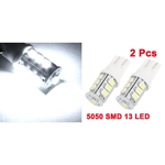 2pcs 12V 5050 Branco T10 13 LED SMD de alta potência Side marcador Lâmpada - Aplicação Geral