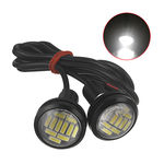 2pcs Eagle Eye Led 4014 12smd 23mm Drl Daytime Running Waterpproof Luz Motor Lâmpada Car