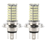 2 Pcs H4 DC12v 120Led Smd Alta Baixa feixe de luz LED nevoeiro luz do farol Lampada de carro de condu??o diurna Running luz