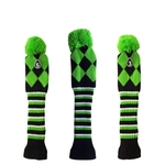 3pcs / Set 1 # / 3 # / 5 # Pom Knit Headcover Long Neck Headcover driver