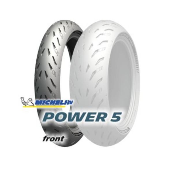 Pneu de Moto Michelin Power 5 F 120/70 Zr17 Tl M/c 58w