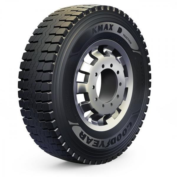 Pneu Goodyear Aro 22.5 295/80r22.5 152/148l Kmax D Traction para Caminhão e Ônibus