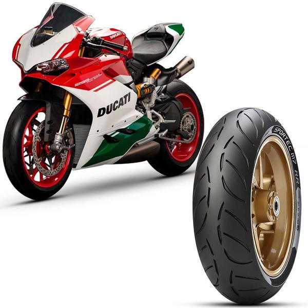 Pneu Moto 1098 Metzeler Aro 17 190/55r17 75w Traseiro Sportec M7