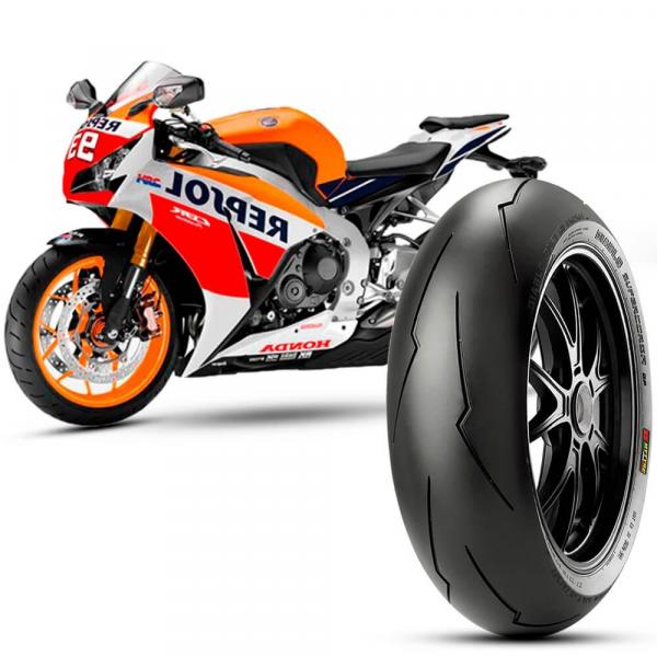 Pneu Moto Cbr 1000rr Pirelli Aro 17 200/55r17m 78w TL Traseiro Diablo Supercorsa Sp