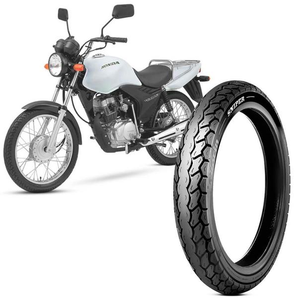 Pneu Moto CG 125 Cargo Levorin Aro 18 90/90-18 57p Traseiro Sniper