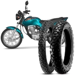 2 Pneu Moto CG 125 Titan Levorin Aro 18 80/100-18 47P M/C 90/90-18 57P M/C Dingo Evo