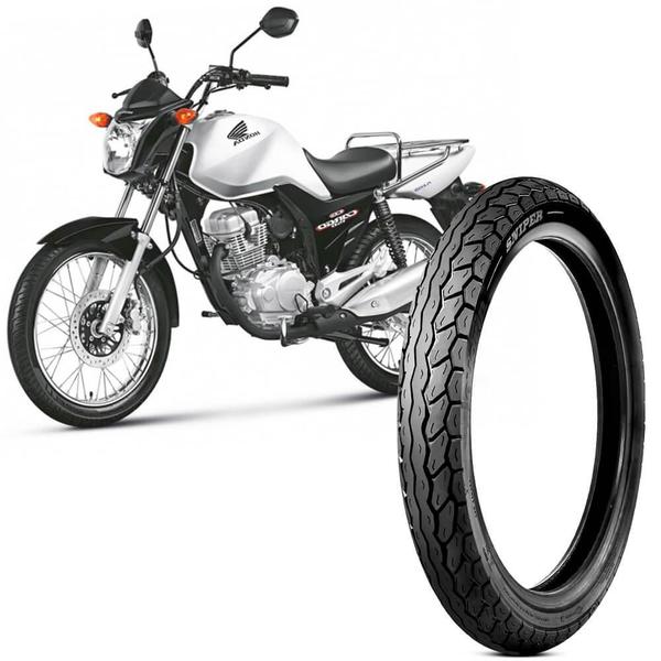 Pneu Moto CG 150 Cargo Levorin Aro 18 80/100-18 47p Dianteiro Sniper