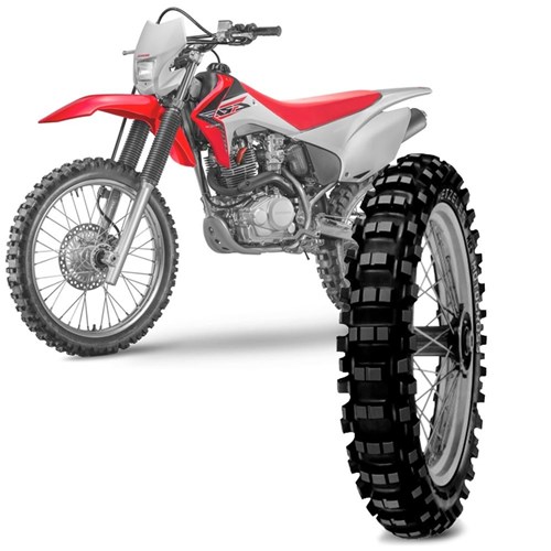 Pneu Moto Crf 230F Metzeler Aro 18 100/100-18 59M Nhs Traseiro Mc4