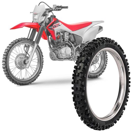 Pneu Moto Crf 230f Rinaldi Aro 21 80/100-21 51m Dianteiro Rmx 35