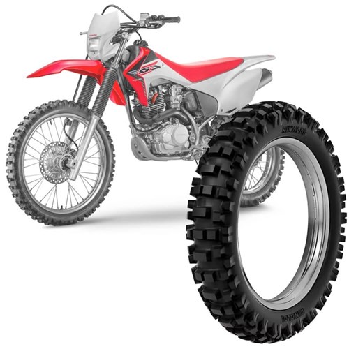 Pneu Moto Crf 230F Rinaldi Aro 18 100/100-18 59M Traseiro Rmx 35