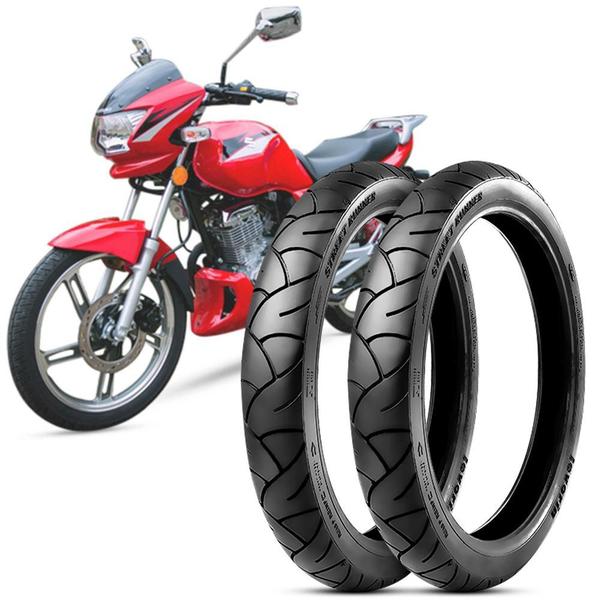 2 Pneu Moto Gsr 125 Levorin Aro 18 90/90-18 57p 2.75-18 48p Street Runner