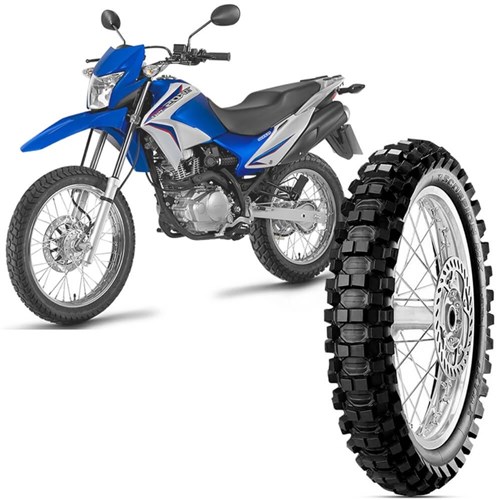 Pneu Moto Honda Nxr Bros Pirelli Aro 17 110/90-17 60M Traseiro Scorpion Mx Extra J