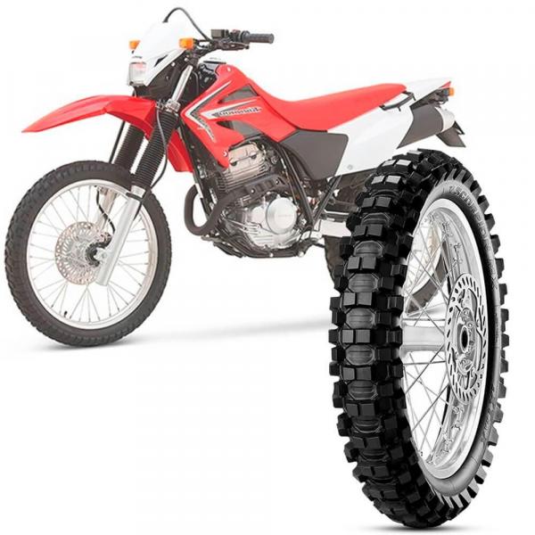 Pneu Moto Honda XR Pirelli Aro 18 110/100-18 64m Traseiro Scorpion Mx Extra X