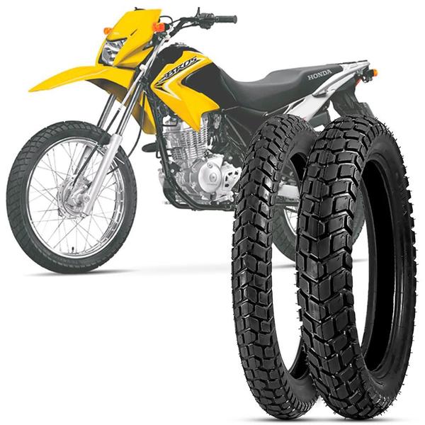 2 Pneu Moto Nxr 125 Bros Levorin 90/90-19 52p 110/90-17 60p Duna Evo