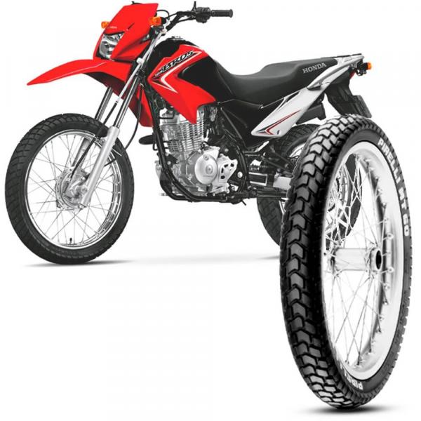 Pneu Moto Nxr 125 Bros Pirelli Aro 19 90/90-19 52p Dianteiro Mt60