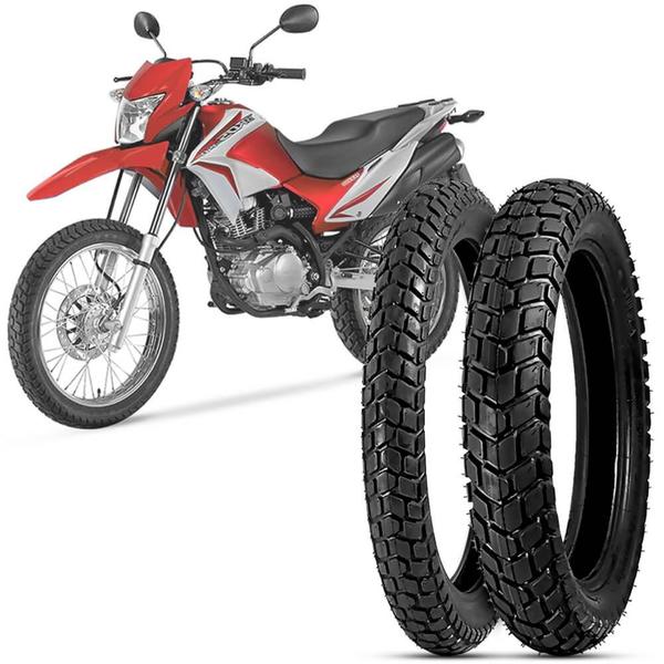 2 Pneu Moto Nxr 150 Bros Levorin 90/90-19 52p 110/90-17 60p Duna Evo