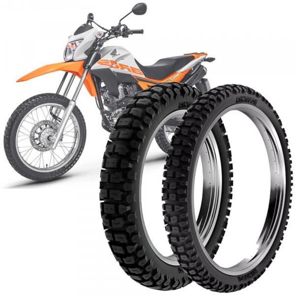 2 Pneu Moto Nxr Bros Rinaldi 110/90-17 60p 90/90-19 52p RT36