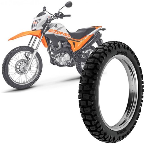 Pneu Moto Nxr Bros Rinaldi Aro 17 110/90-17 60P Traseiro Rt36