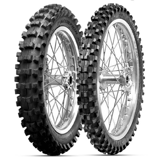 2 Pneu Moto Pirelli 120/100-18 68M 80/100-21 51R Scorpion Xc Mid Soft