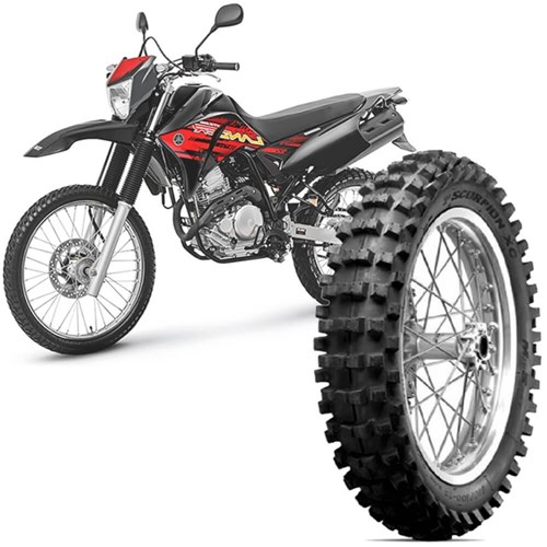 Pneu Moto Pirelli Aro 18 120/100-18 68M Traseiro Scorpion Xc Mid Soft