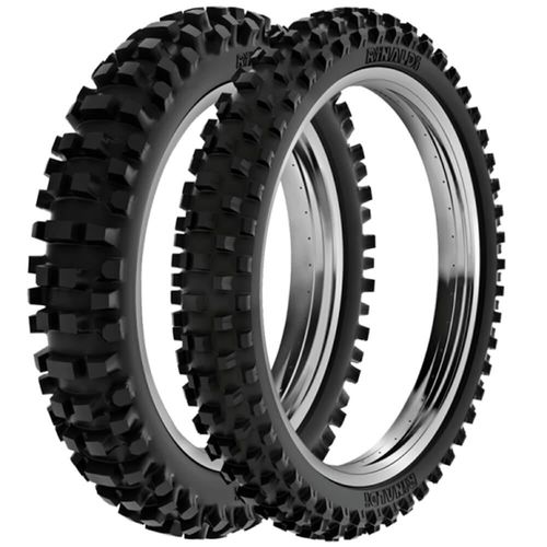 2 Pneu Moto Rinaldi 100/90-17 55m 90/90-19 52m Sh31