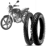 2 Pneu Moto Speed 150 Levorin Aro 18 80/100-18 47P M/C 90/90-18 57P M/C Dingo Evo