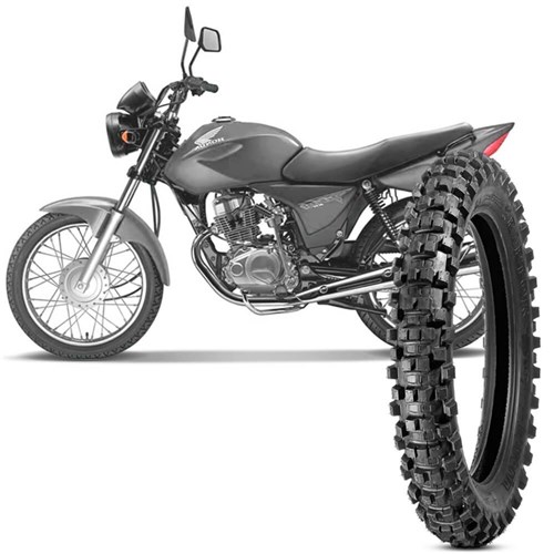 Pneu Moto Titan 150 Levorin Aro 18 90/90-18 Nhs Traseiro Raptor