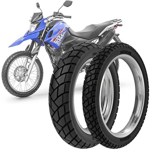 2 Pneu Moto Xtz Crosser Rinaldi 110/90-17 60P 90/90-19 52T R34