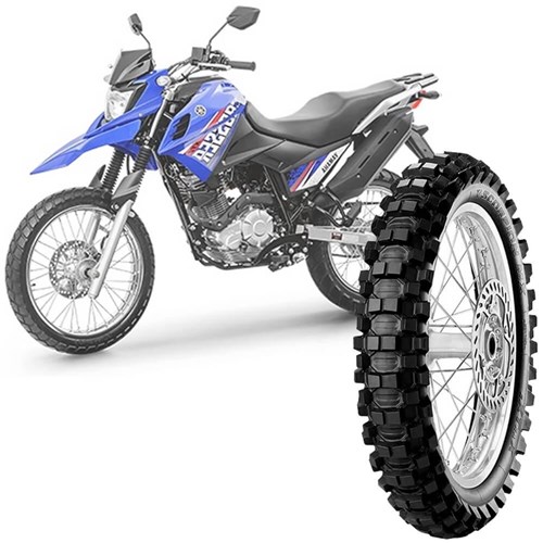 Pneu Moto Yamaha Xtz 150 Crosser Pirelli Aro 17 110/90-17 60m Traseiro Scorpion MX Extra J