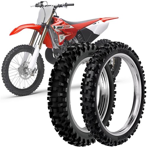 2 Pneu Moto Yz 250 Rinaldi 100/90-19 57M 80/100-21 51M Rw33