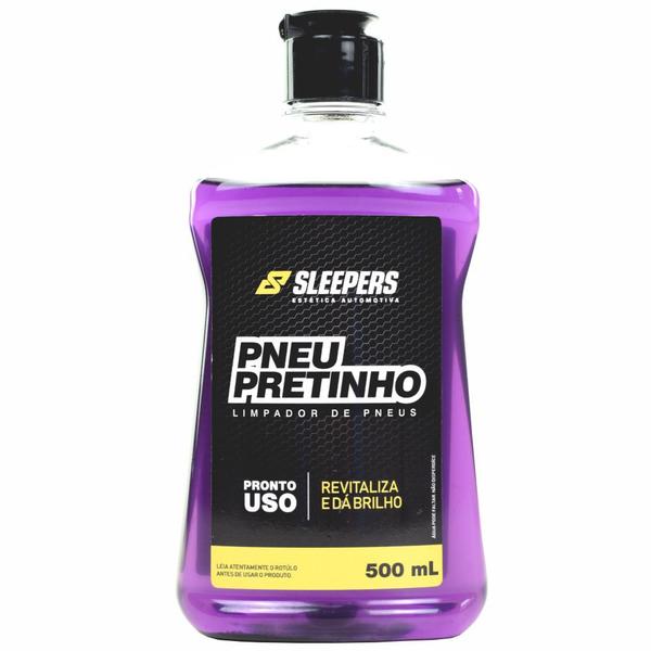 Pneu Pretinho Brilha Pneu Profissional Longa Duracao 500 Ml - Sleepers