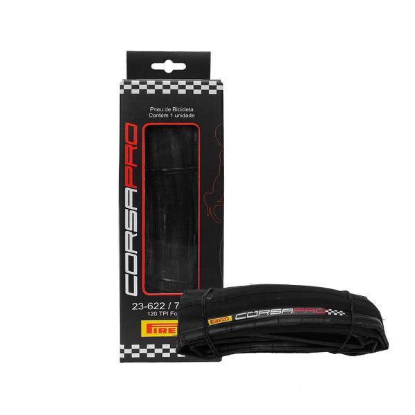 Pneu Speed Pirelli Corsa Pro Kevlar - 700x23 Preto