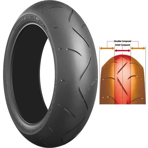 Pneu Traseiro Bridgestone Bt003rs 190-50-17 73w R1 - R6 - Srad 750 - Srad 1000