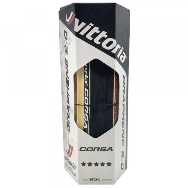 Pneu Vittoria Corsa Control 700x25c Grafeno 2.0 Speed Road - Unidade