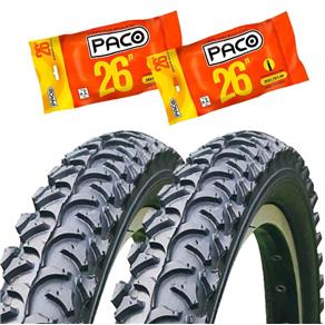 Pneus 26 X 1.95 MTB H518 Chaoyang + Câmaras Paco