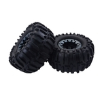 Pneus 2PCS carro de borracha do pneu da roda 82 mil¨ªmetros Para 01:16 RC On Road rastreador de Rock Truck Car