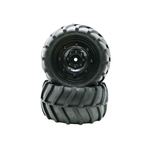 Pneus 2PCS carro de borracha do pneu da roda 82 mil¨ªmetros Para 01:16 RC On Road rastreador de Rock Truck Car