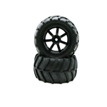 Pneus 2PCS carro de borracha do pneu da roda 82 mil¨ªmetros Para 01:16 RC On Road rastreador de Rock Truck Car