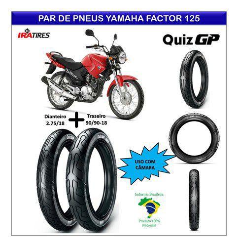 Pneus Yamaha Factor 125 Par Diant e Traseiro - Ira