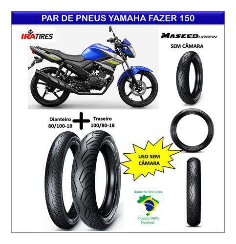 Par Pneus Yamaha Fazer 150 Medida Original Todo Terreno - Ira