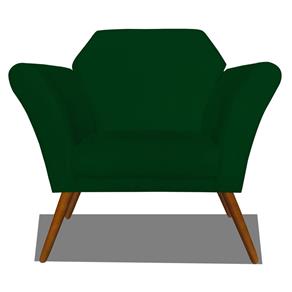Poltrona Decorativa Anitta Suede Verde - AM Decor - Verde