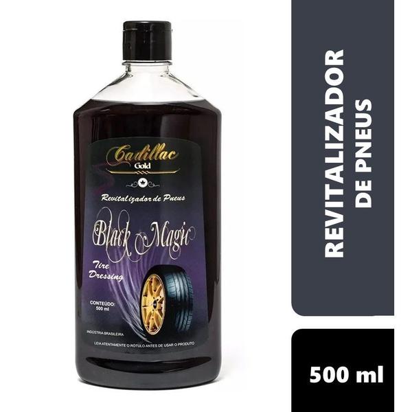 Pretinho Pneu Black Magic Cadillac 500 Ml Revitalizador Pneu