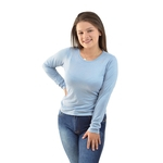 RAC Modas - Blusa em Meia Malha Viscose – Strass - cor Azul - Ref.: 432-01