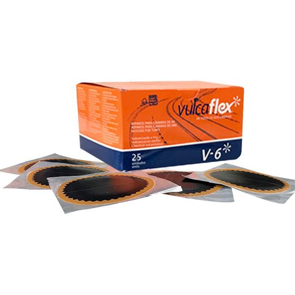 Remendo a Frio 100Mm Caixa com 25 Peças - V-6 - Vulcaflex