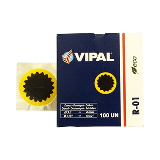 Remendo a Frio R-01 040 MM Caixa com 100 Pecas - R-01 - Vipal