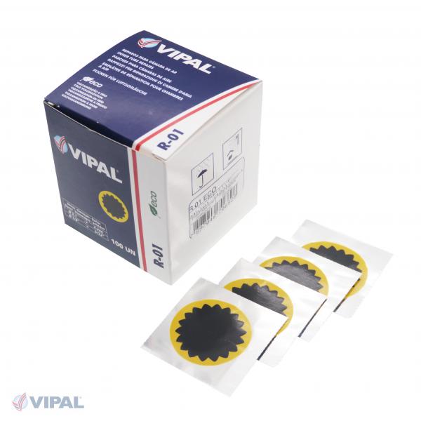 Remendo Reparo Câmara Vipal Estrela R-01 40mm 100 Unid